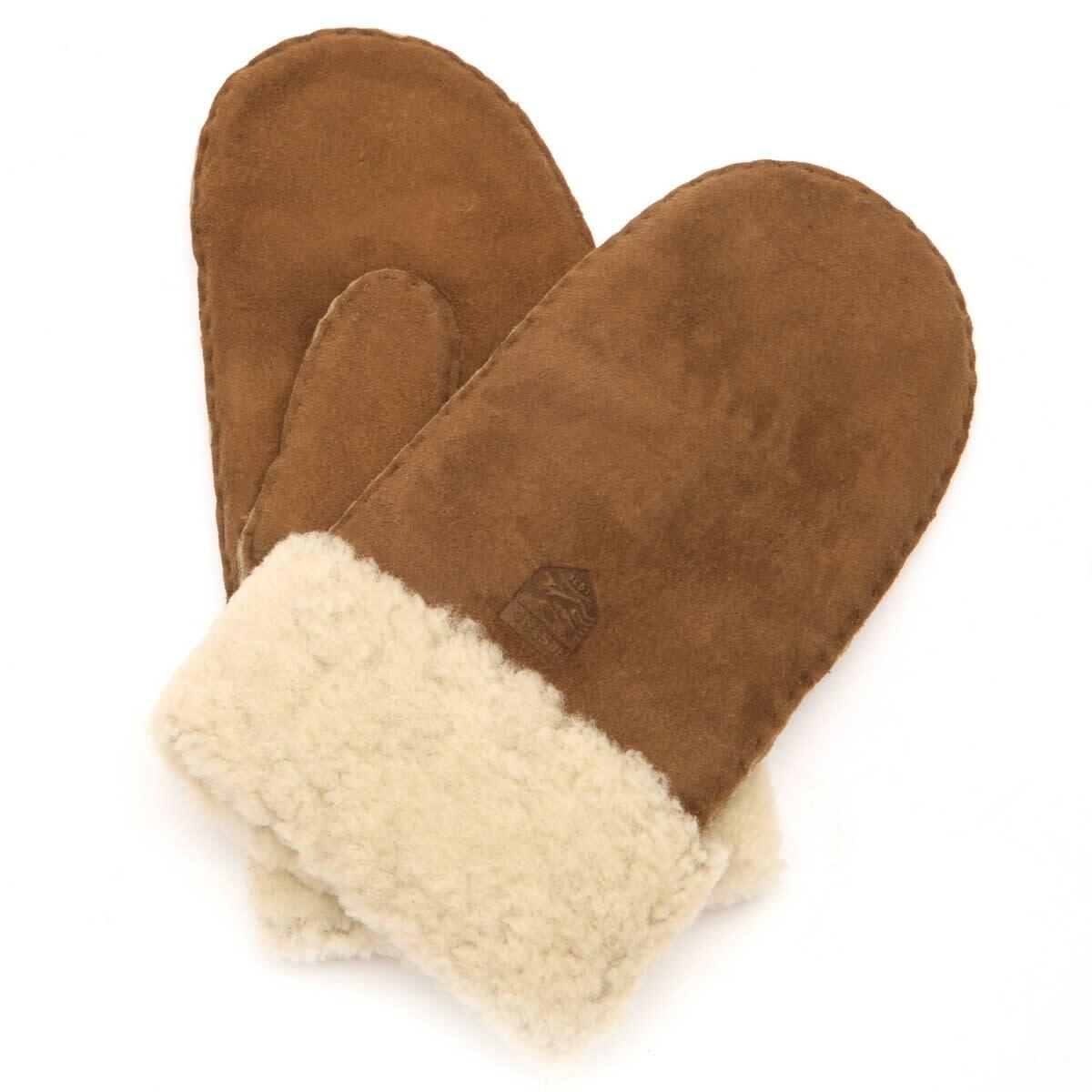 Hestra Women's Sheepskin Mittens in Beige
