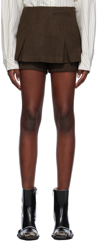 Photo: lesugiatelier Brown Layered Skort
