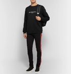 Givenchy - Distressed Logo-Print Loopback Cotton-Jersey Sweatshirt - Men - Black