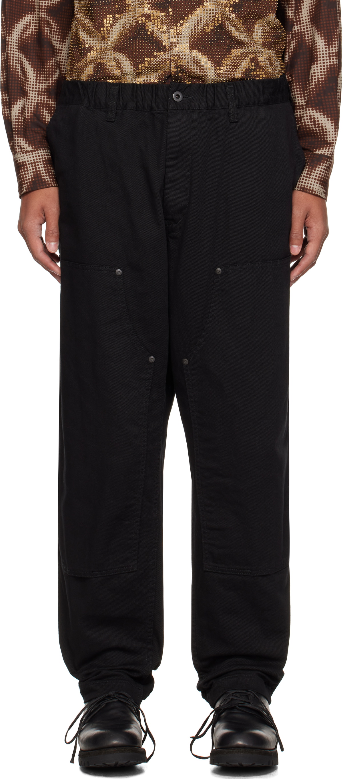 YOHJI YAMAMOTO Black Scandal Katsuragi Side Elastic String