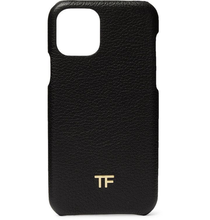 Photo: TOM FORD - Logo-Embellished Full-Grain Leather iPhone 11 Case - Black