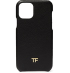 TOM FORD - Logo-Embellished Full-Grain Leather iPhone 11 Case - Black