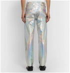 Acne Studios - Slim-Fit Holographic Coated-Denim Jeans - Silver