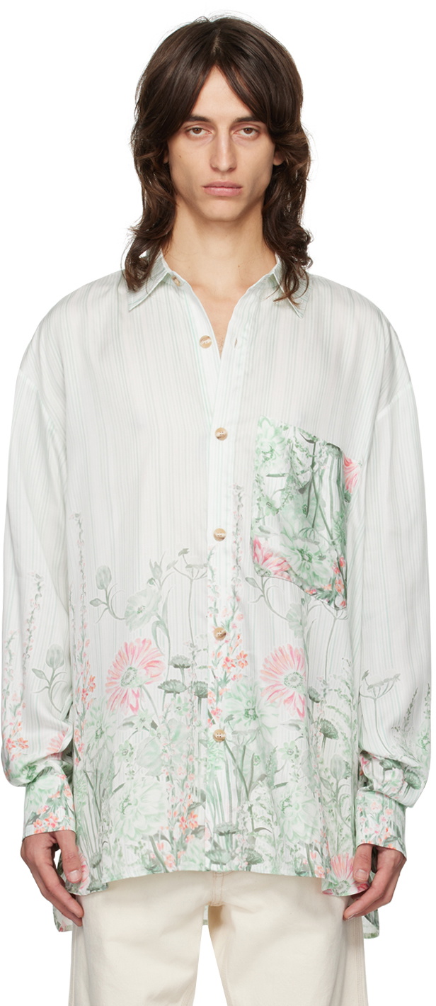 King & Tuckfield Green Pocket Oversized Shirt