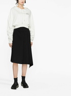 OFF-WHITE - Cropped Cotton Hoodie