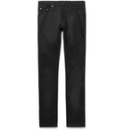 Saint Laurent - Skinny-Fit 15cm Hem Raw Stretch-Denim Jeans - Black