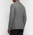Paul Smith - Black Soho Slim-Fit Prince of Wales Checked Stretch-Cotton Seersucker Suit Jacket - Black