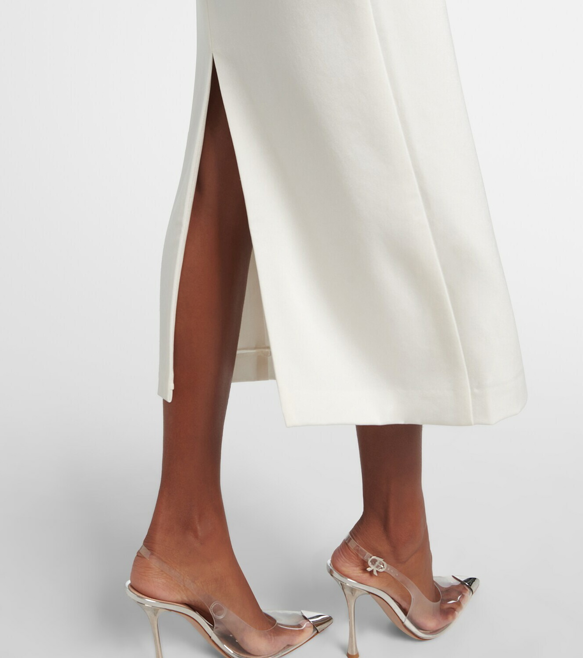 Alex Perry Bow-detail crêpe satin gown
