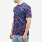 By Parra Men's Sound Waved T-Shirt in Navy Blue