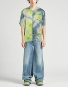 Msgm Mens Shirt Lime in Green