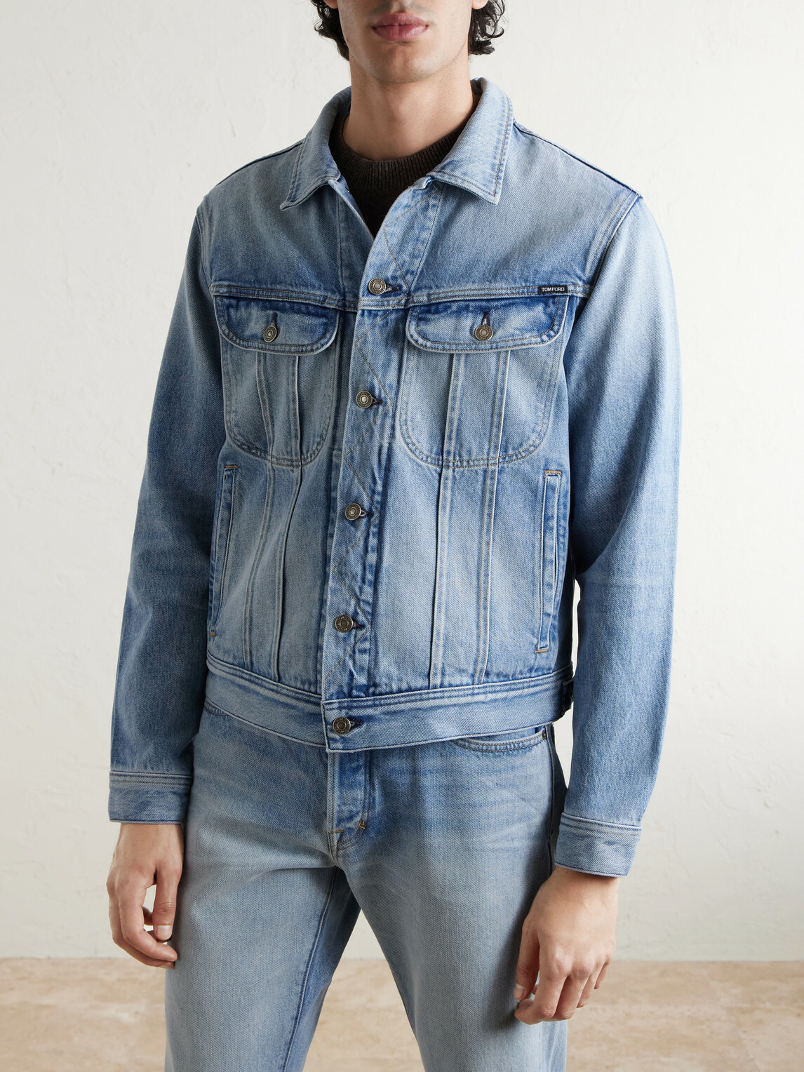 TOM FORD - Iconic Denim Jacket - Blue
