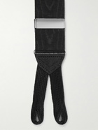 Favourbrook - Leather-Trimmed Silk-Moire Braces