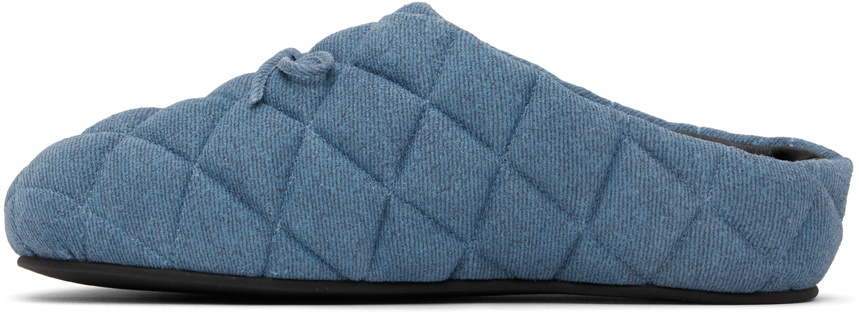 Abra Blue Quilted Slippers