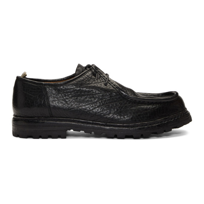 Photo: Officine Creative Black Volcov 001 Lace-Up Moccasins