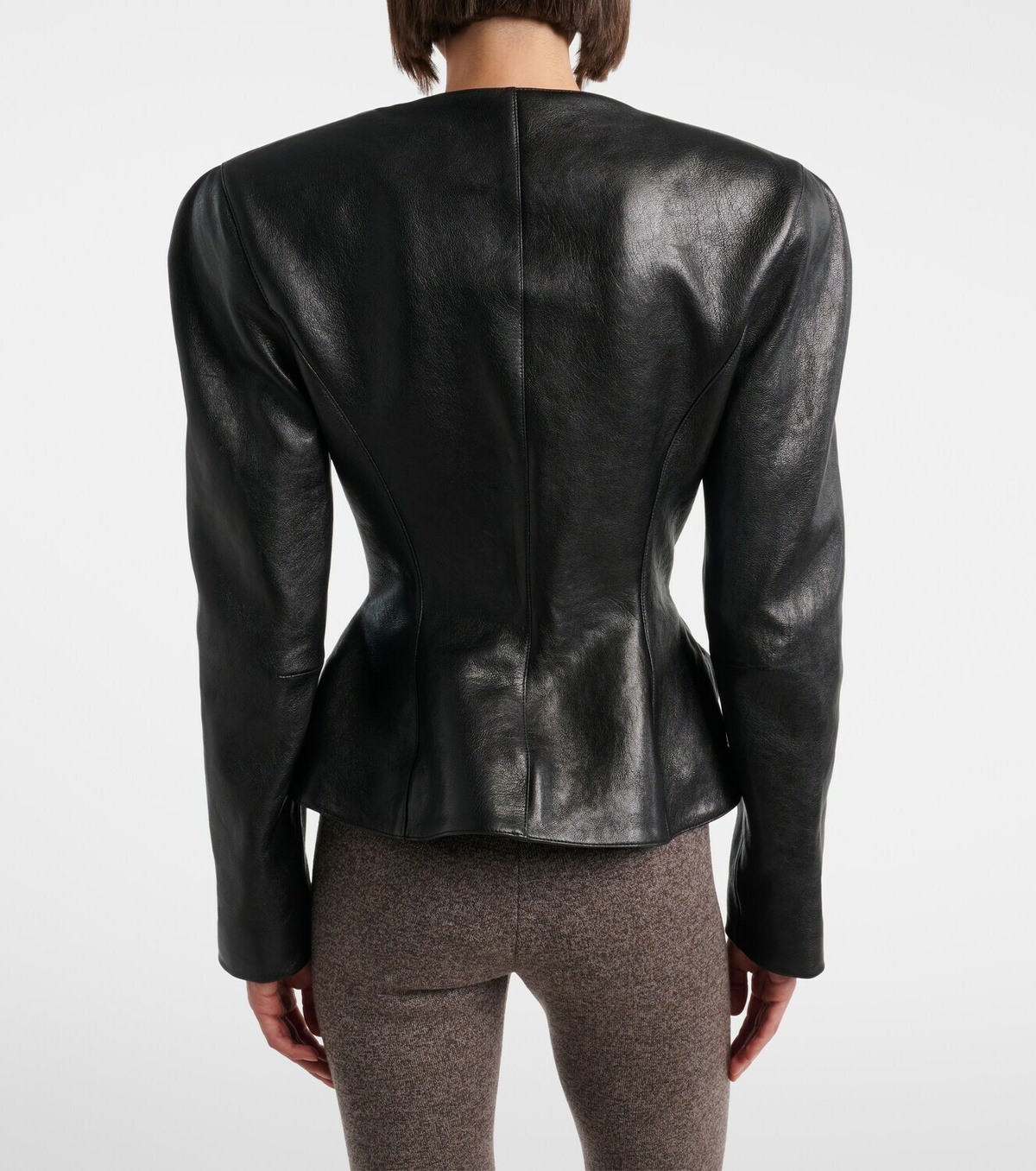 Magda Butrym Peplum leather jacket