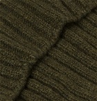 Officine Generale - Ribbed Cashmere Beanie - Men - Green