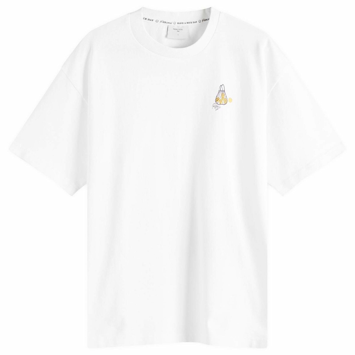 Percival Men's Arancia Oversized T-Shirt in White