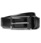 Hugo Boss - 3.5cm Black Carmello Leather Belt - Men - Black