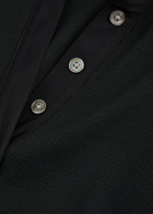 Veronica Beard Kearney Ribbed Stretch-cotton Polo Shirt Black