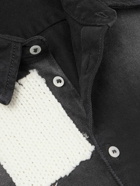 Marni - Patchwork Denim Shirt - Black