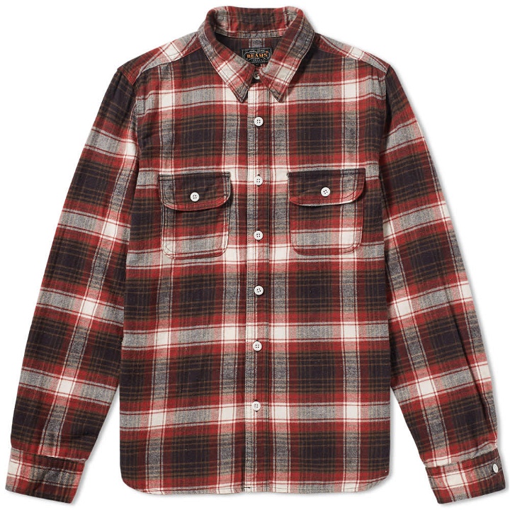 Photo: Beams Plus Flannel Work Shirt Red