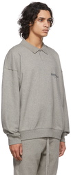 Essentials Grey Long Sleeve Polo