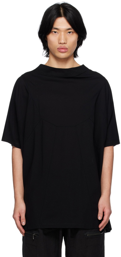 Photo: Julius Black Mock Neck T-Shirt