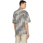 Marni Off-White and Black OP Heart Short Sleeve Shirt