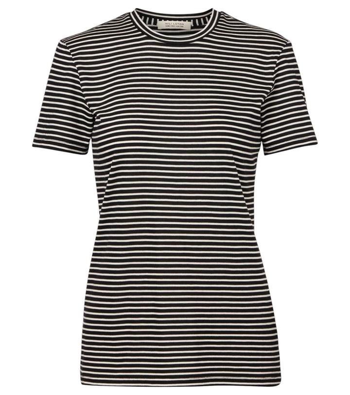 Photo: Nili Lotan Lana striped cotton-blend T-shirt