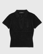 Daily Paper Braided polo Black Womens Top