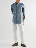 Massimo Alba - Cotton Oxford Shirt - Blue