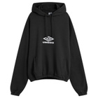 Umbro by Slam Jam Men's OG Logo Mask Hoodie in Washed Black