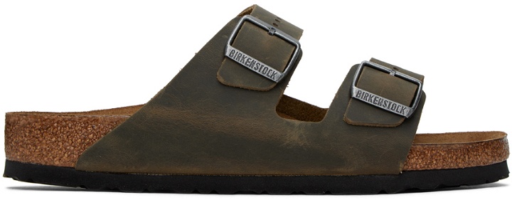 Photo: Birkenstock Khaki Arizona Soft Sandals