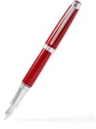 Caran D'Ache - Léman Rouge Rhodium-Plated and Lacquered Fountain Pen