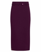Manila Grace Womens Midi skirt Plum