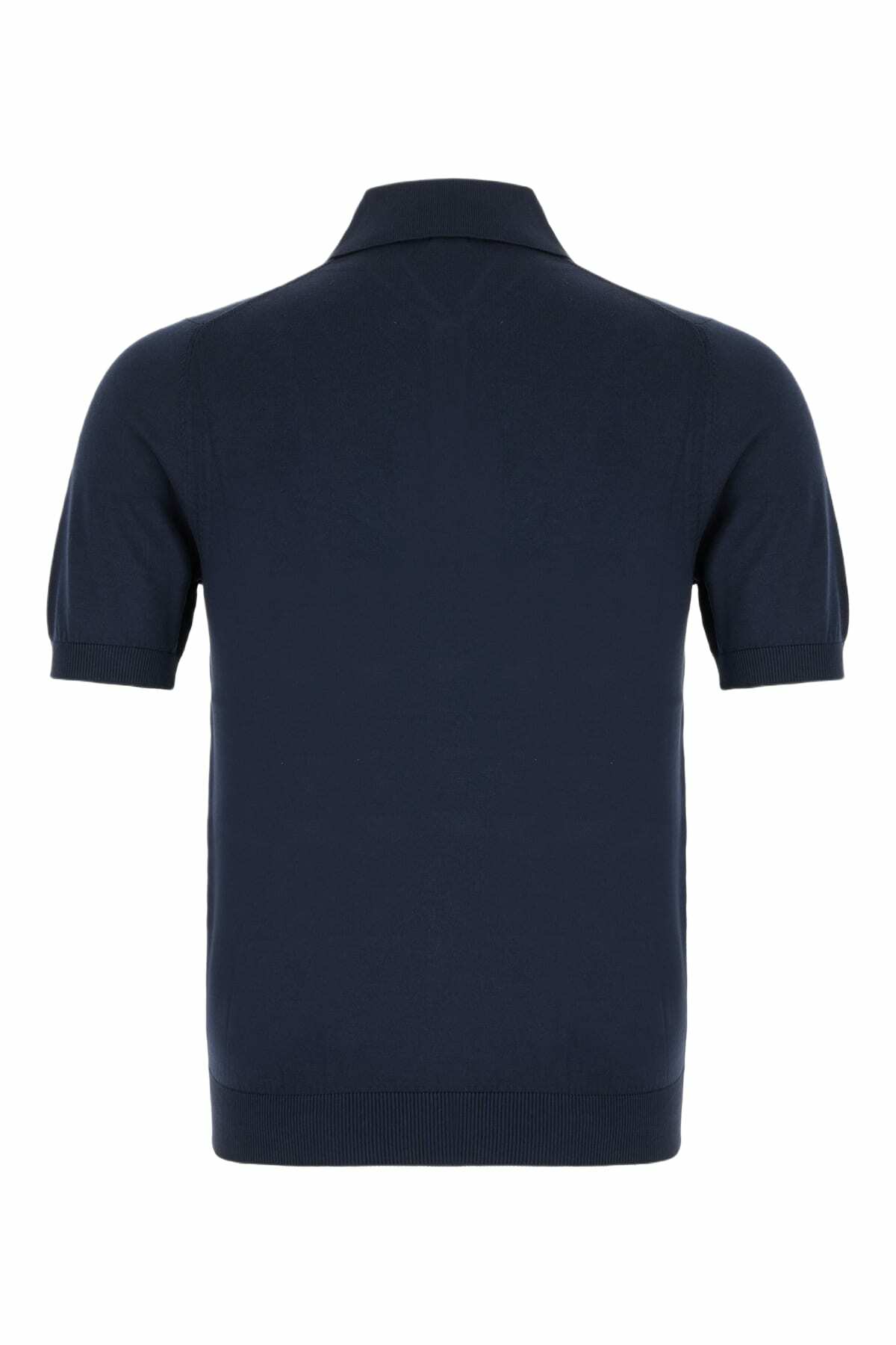 Malo Navy Blue Cotton Polo Shirt