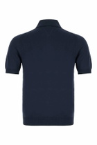 Malo Navy Blue Cotton Polo Shirt