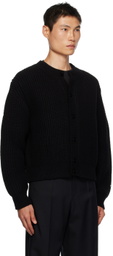 Recto Black Chunky Cardigan