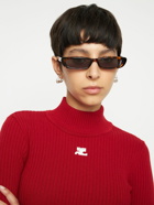 THE ATTICO Thea Slim Squared Acetate Sunglasses