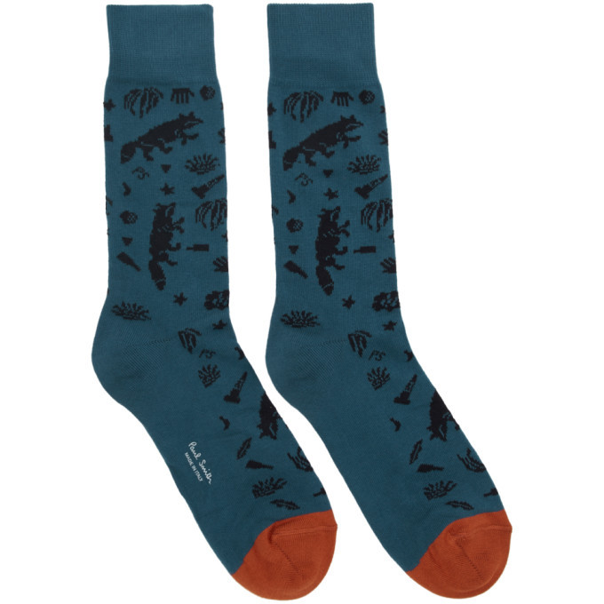 Photo: Paul Smith Navy Street Fox Socks