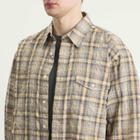 FrizmWORKS Men's Uneven Check Shirt in Yellow