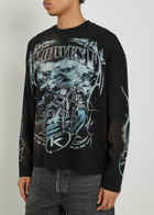 Kidwest Ride Or Die Printed Cotton T-shirt Black