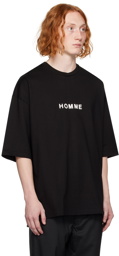 Comme des Garçons Homme Black Printed T-Shirt