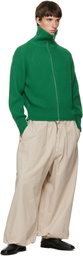 Entire Studios Green Blimp Full Zip Sweater