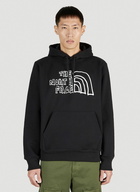 The North Face - Logo Print Hooded Sweatshirt in Black