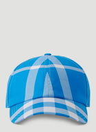 Burberry - Check Baseball Cap in Blue