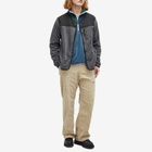 KAVU Men's Brudenell Snap Fleece Cardigan in Dark Shadow