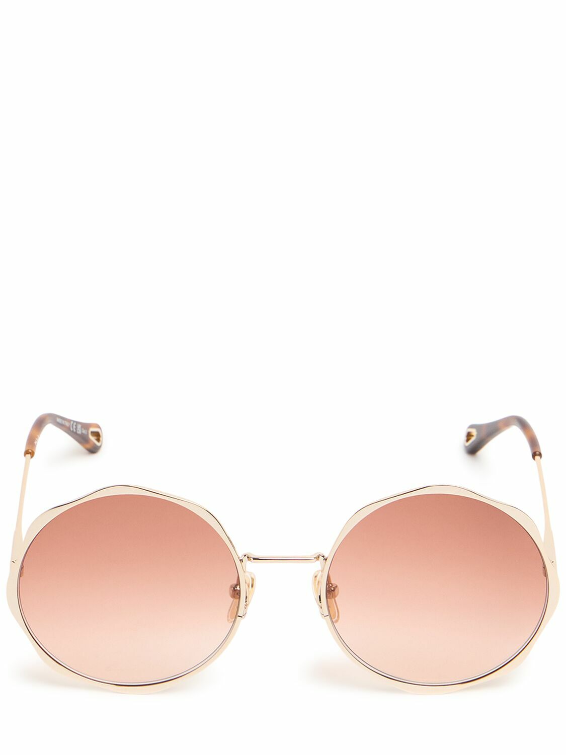 CHLOÉ Scallop Line Round Metal Sunglasses Chloe display picture 2