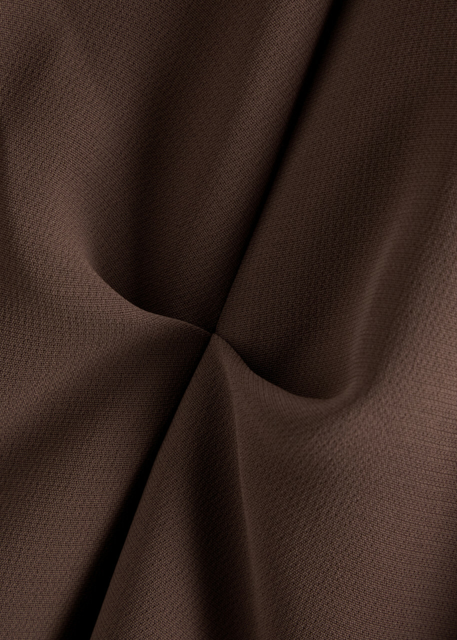 Paris Georgia Raf Gathered Maxi Dress Brown