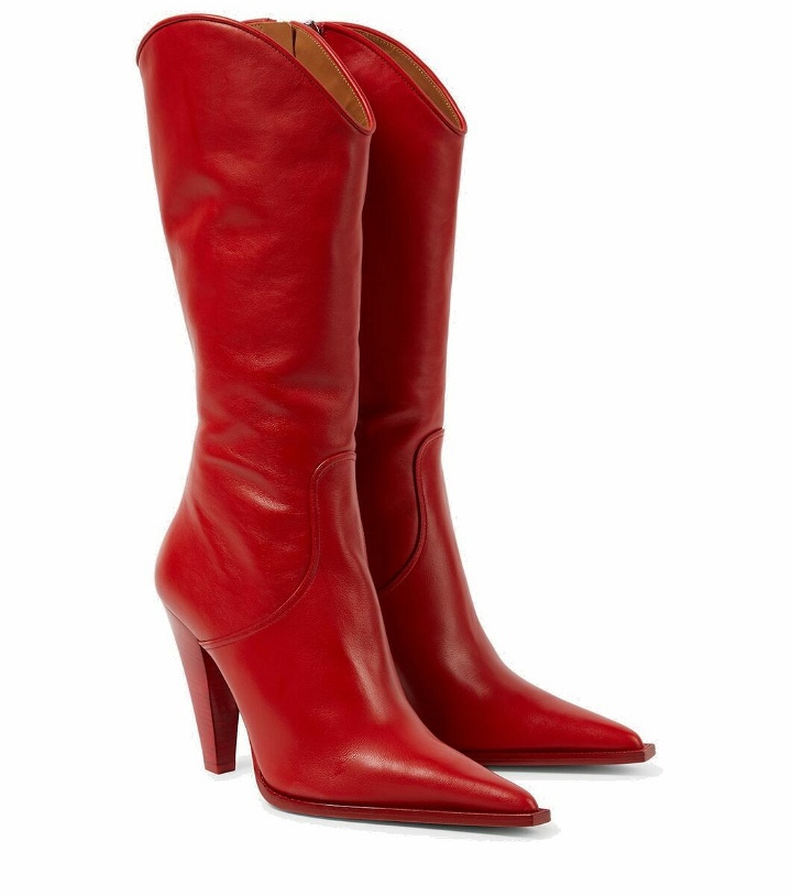 Photo: Paris Texas Nadia 105 leather knee-high boots